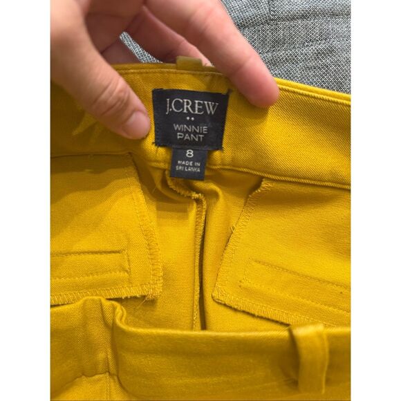 J.Crew Winnie pant yellow size 8 - Picture 3 of 4